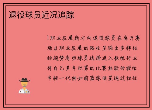 退役球员近况追踪